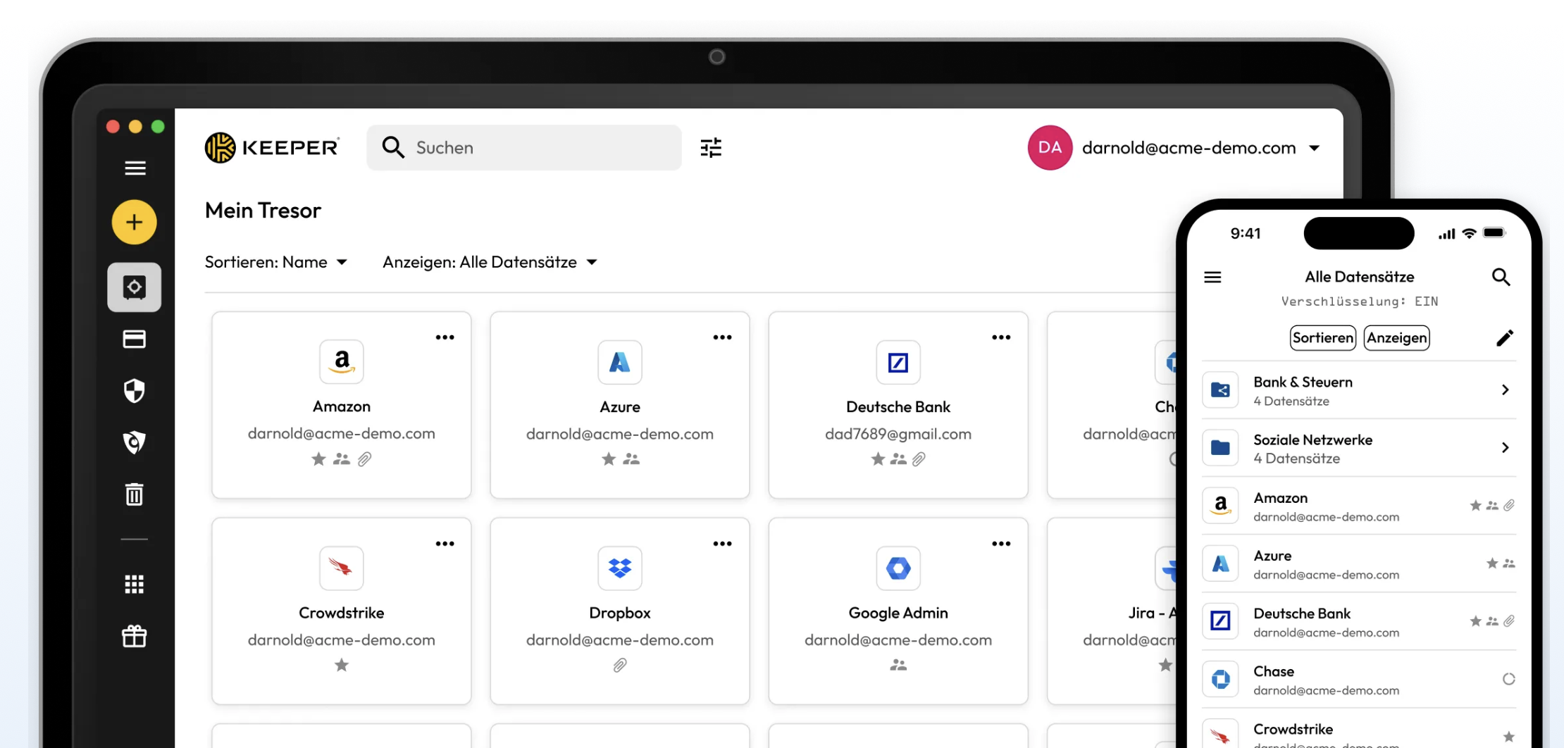 Keeper Security Passwortmanager