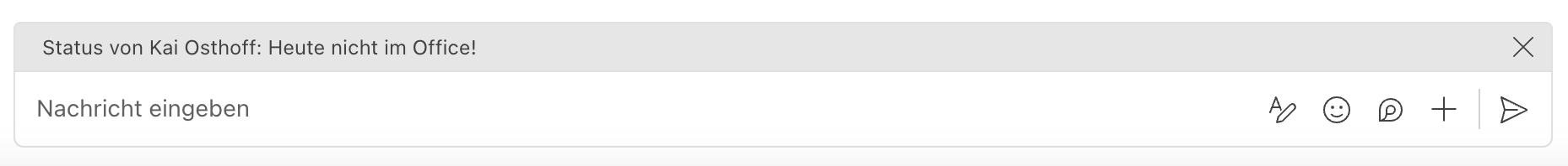Statusanzeige in Teams